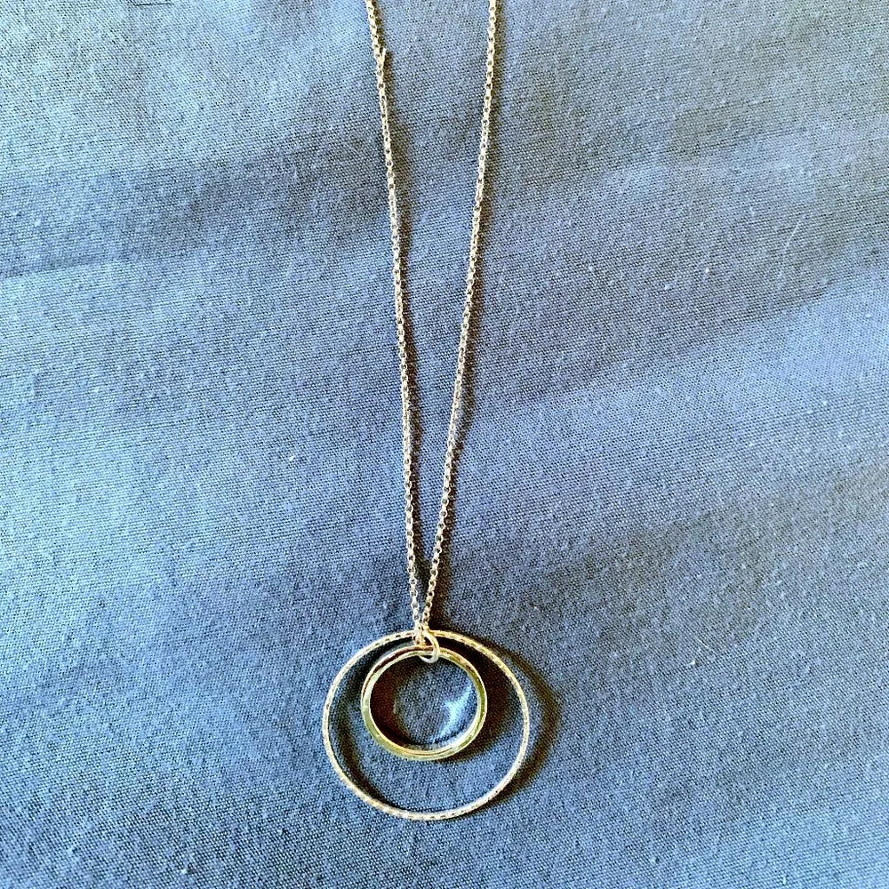Lauren Conrad 32 inch Concentric Circle Necklace - Picture 1 of 3